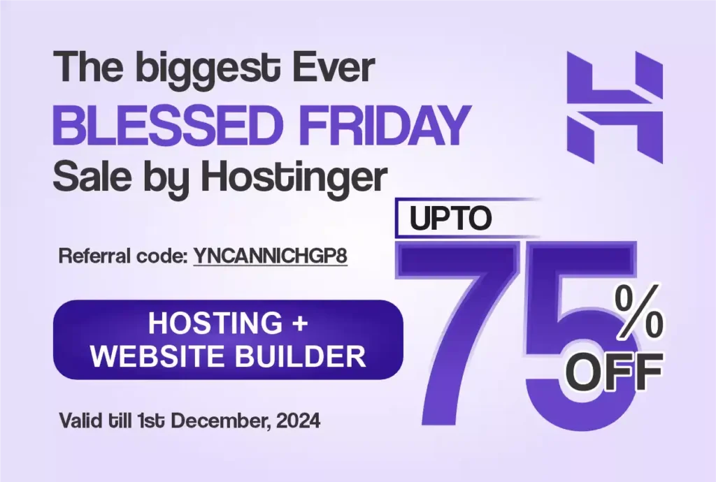 Hostinger Blessed Friday